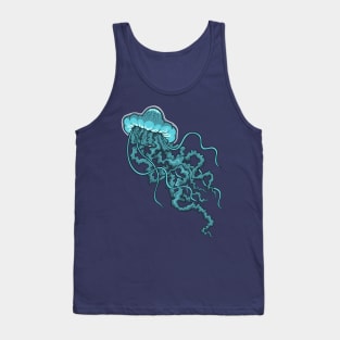 Blue Jellyfish Tank Top